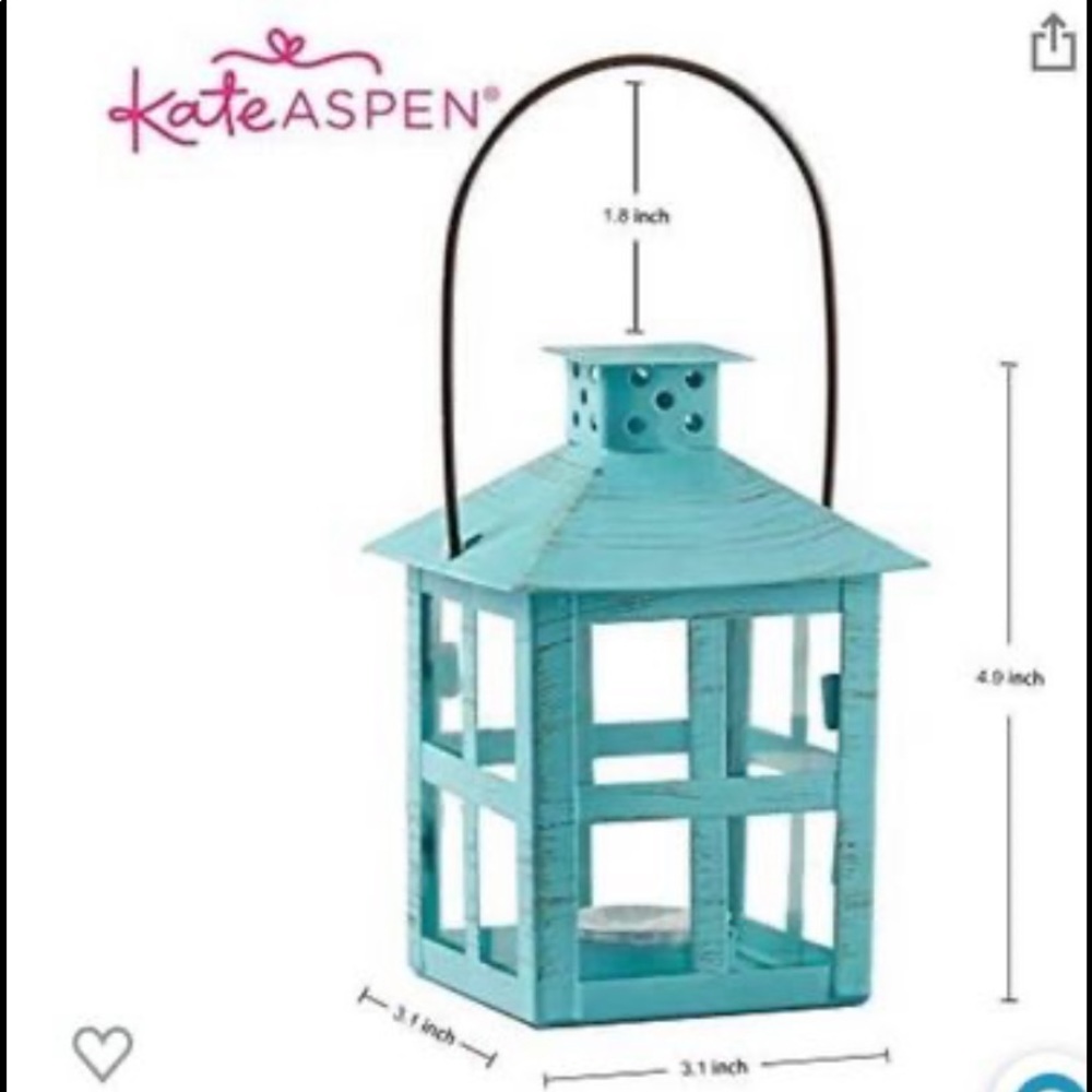 6 mini lanterns for decorations or weddings
